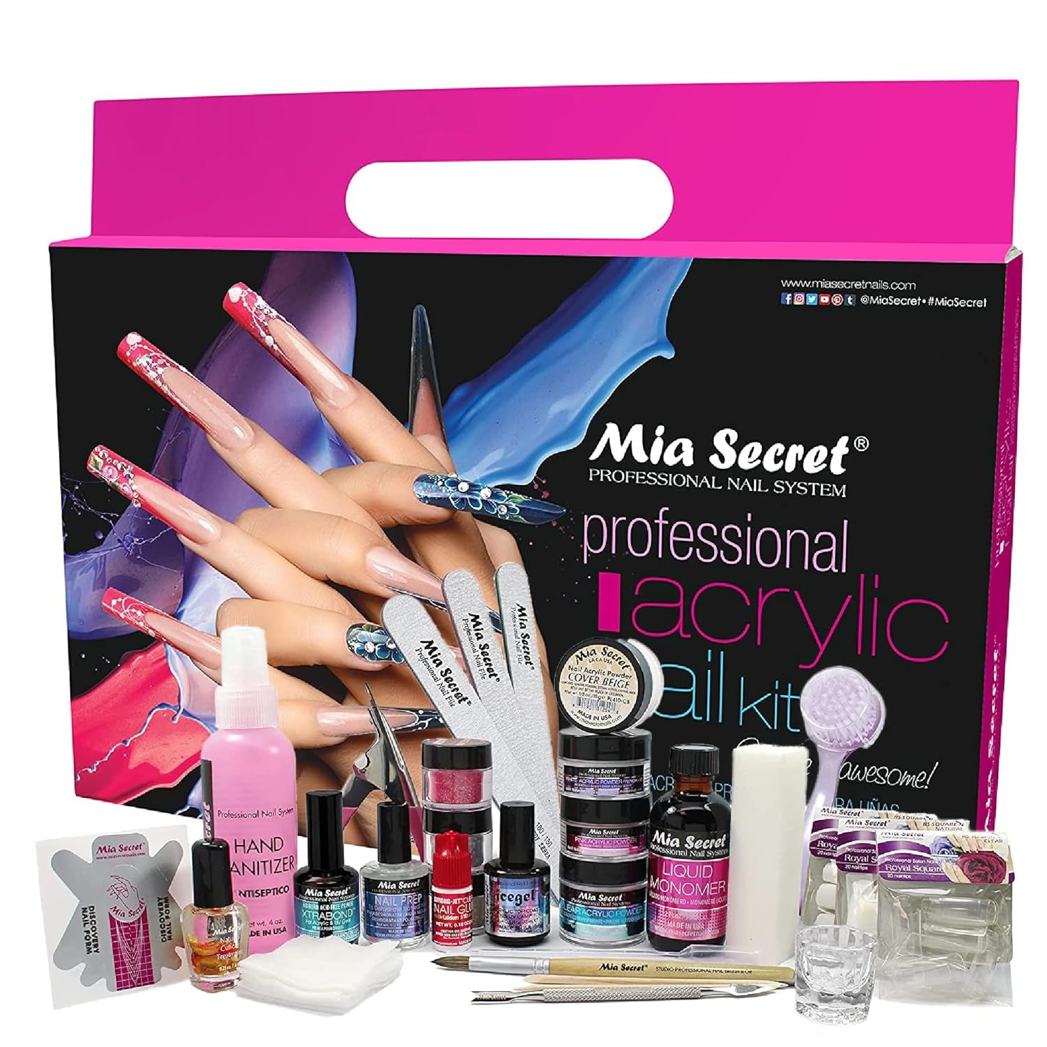 Professional Acrylic Nail Kit/Set for Beginner - Nail Kit with Everything - Kit